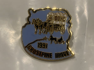 Ghostpine Drive 1991 Chuckwagon DDHC Lapel Hat Pin DV