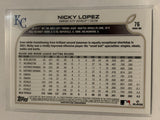 #76 Nicky Lopez Kansas City Royals 2022 Topps Series 1 Baseball Card MLB