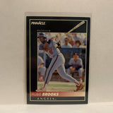 #449 Hubie Brooks Los Angeles Angels 1992 Pinnacle Baseball Card IJ