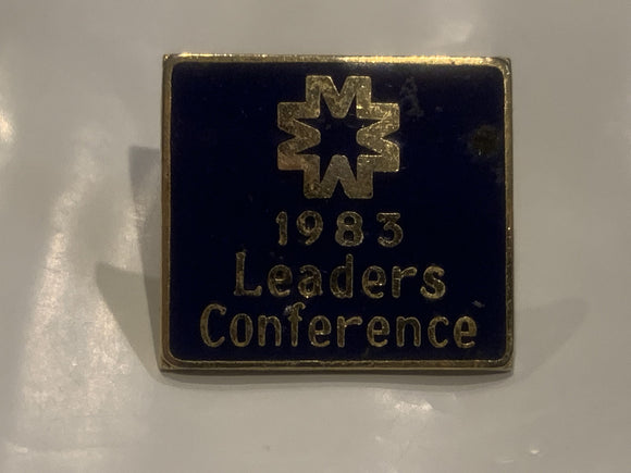 1983 Leaders Conference Logo Lapel Hat Pin DV