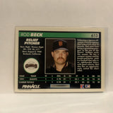 #613 Rod Beck San Francisco Giants 1992 Pinnacle Baseball Card IJ