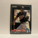 #575 Willie Banks Rookie Prospect Minnesota Twins 1992 Pinnacle Baseball Card IJ
