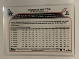 #50 Mookie Betts Los Angeles Dodgers 2022 Topps Series 1 Baseball Card MLB