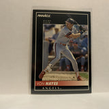 #326 Von Hayes Los Angeles Angels 1992 Pinnacle Baseball Card IJ