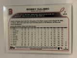 #7 Bobby Dalbec Future Stars Rookie Boston Red Sox 2022 Topps Series 1 Baseball Card MLB
