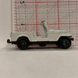 White Falcon Jeep Unbranded Diecast Car DO