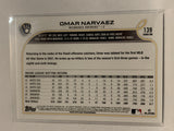 #139 Omar Marvaez  Milwaukee Brewers 2022 Topps Series 1 Baseball Card MLB