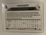 #186 Jake Burger Rookie Chicago White Sox 2022 Topps Series 1 Baseball Card MLB