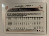 #166 Patrick Mazeika Rookie New York Mets 2022 Topps Series 1 Baseball Card MLB