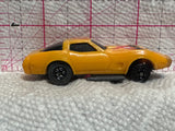 Yellow Corvette 1980 Kidco Diecast Car