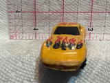 Yellow Corvette 1980 Kidco Diecast Car
