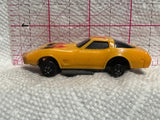 Yellow Corvette 1980 Kidco Diecast Car