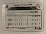 #75 Christian Walker  Arizona Diamondbacks 2022 Topps Series 1 Baseball Card MLB