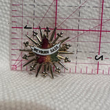 Weyburn Sask Maple Leaf Snowflake  Lapel Pin