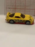Yellow 24/Seven 2002 Hot Wheels Toy Diecast Car