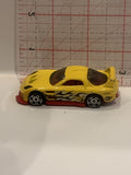 Yellow 24/Seven 2002 Hot Wheels Toy Diecast Car