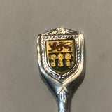 Saskatchewan Flag Crest Collectable Souvenir Spoon DO