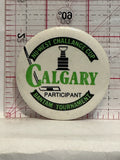 Nu-West Challenge Cup Hockey Calgary Bantam Tournament Button Pinback
