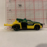 Green Repo Duty Road Rescue Towing ©2013 Matchbox Diecast Car DP