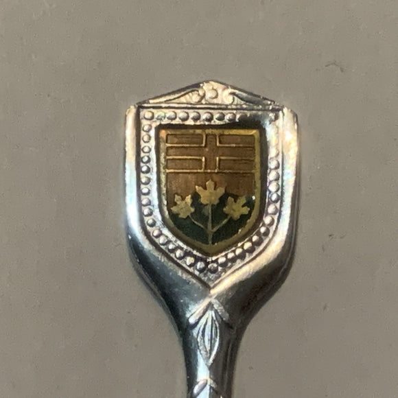 Ontario Flag Crest  Collectable Souvenir Spoon DO