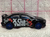 Black 2008 Lancer Evolution L9938 Hot Wheels Diecast Car