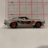 Silver '70 camaro RS Hot Wheels Diecast Car DP