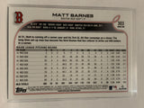 #303 Matt Barnes Boston Red Sox 2022 Topps Series 1 Baseball Card MLB