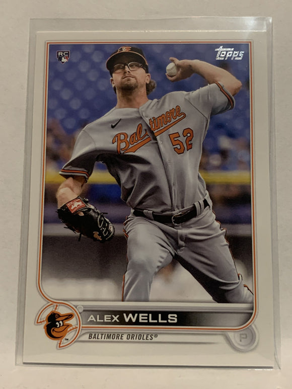 #118 Alex Wells Rookie Baltimore Orioles 2022 Topps Series 1 Baseball Card MLB