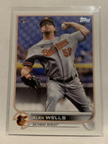#118 Alex Wells Rookie Baltimore Orioles 2022 Topps Series 1 Baseball Card MLB