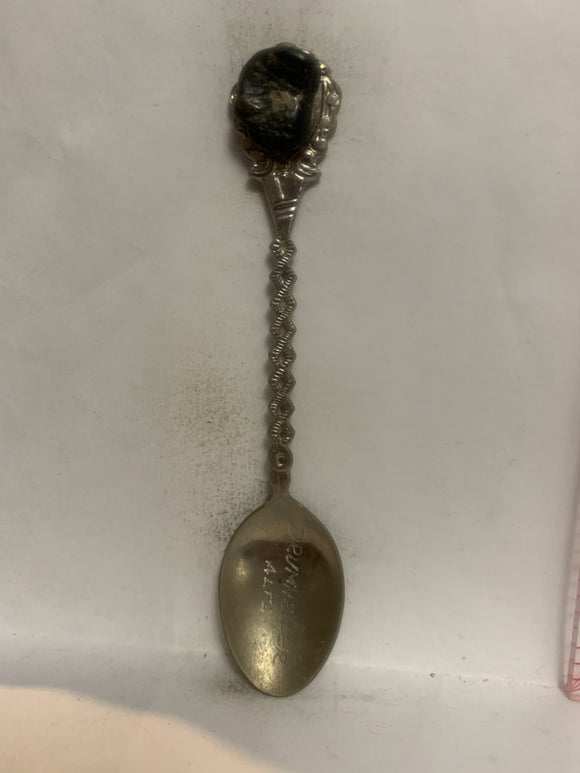 Drumheller Alta Black Rock Alberta Souvenir Spoon