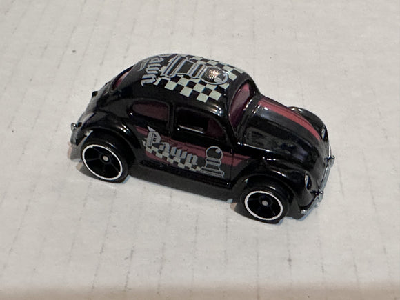 Black Pawn Volkswagen Beetle 1988 Hot Wheels Diecast Car