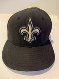 Black New Orleans Saints NFL New Era 7 59 Fifty Ball Hat Cap
