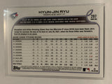 #297 Hyun-Jin Ryu Toronto Blue Jays 2022 Topps Series 1 Baseball Card MLB