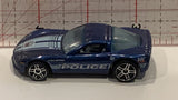 Blue Police C6 Corvette Hot Wheels Toy Diecast Car