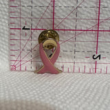 Pink Ribbon Purple Green People Hugging the Earth  Lapel Pin