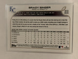 #313 Brady Singer Kansas City Royals 2022 Topps Series 1 Baseball Card MLB