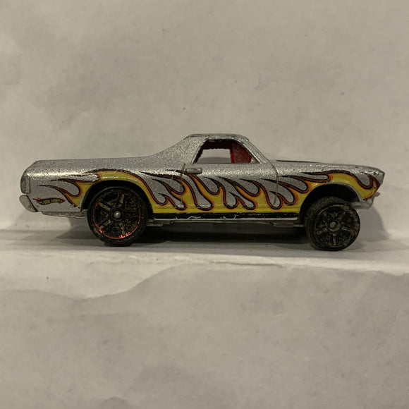 Grey '68 Chevy El Camino Hot Wheels Diecast Car DP