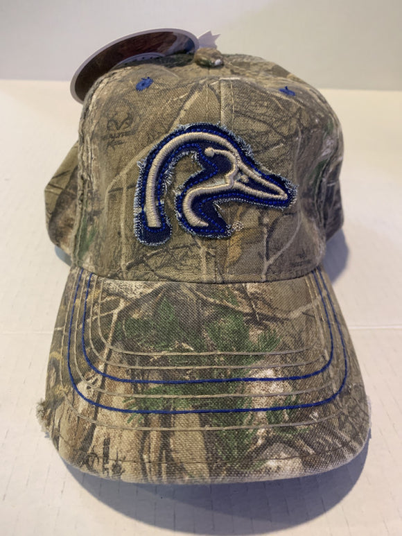 Camo Realtree Blue Ducks Unlimited Velcro Ball Hat Cap