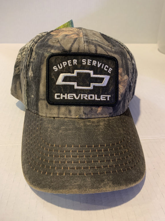 Camo Realtree Super Service Chevrolet Velcro Ball Hat Cap