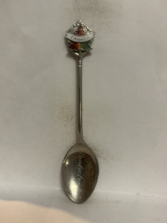 Penticton BC Canada Maple Leaf Souvenir Spoon