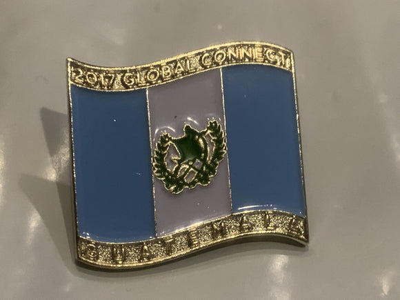 Guatemala Flag 2017 Global Connect Lapel Hat Pin DX