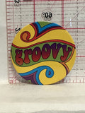 Groovy Button Pinback