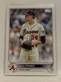 #129 Max Fried Atlanta Braves 2022 Topps Series 1 Baseball Card MLB