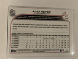#47 Alex Rayes St Louis Cardinals 2022 Topps Series 1 Baseball Card MLB