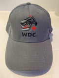 Grey WDC Horse World Driving Championship Canada 2017 Velcro Century Downs Ball Hat Cap
