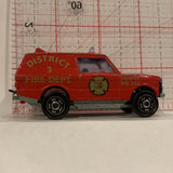 Red District 3 Fire Dept Range Rover 1/60 Majorette Diecast Car DQ