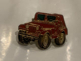 Red Jeep Lapel Hat Pin DX