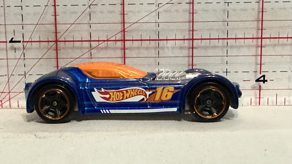 Blue #16 Ballistik 2014 J06 Hot Wheels Diecast Car