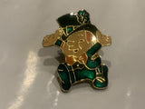 Green Leprachaun Lapel Hat Pin DX