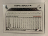 #28 Cesar Hernandez Chicago White Sox 2022 Topps Series 1 Baseball Card MLB